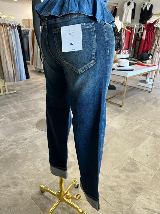 HIGH RISE STRAIGHT JEANS