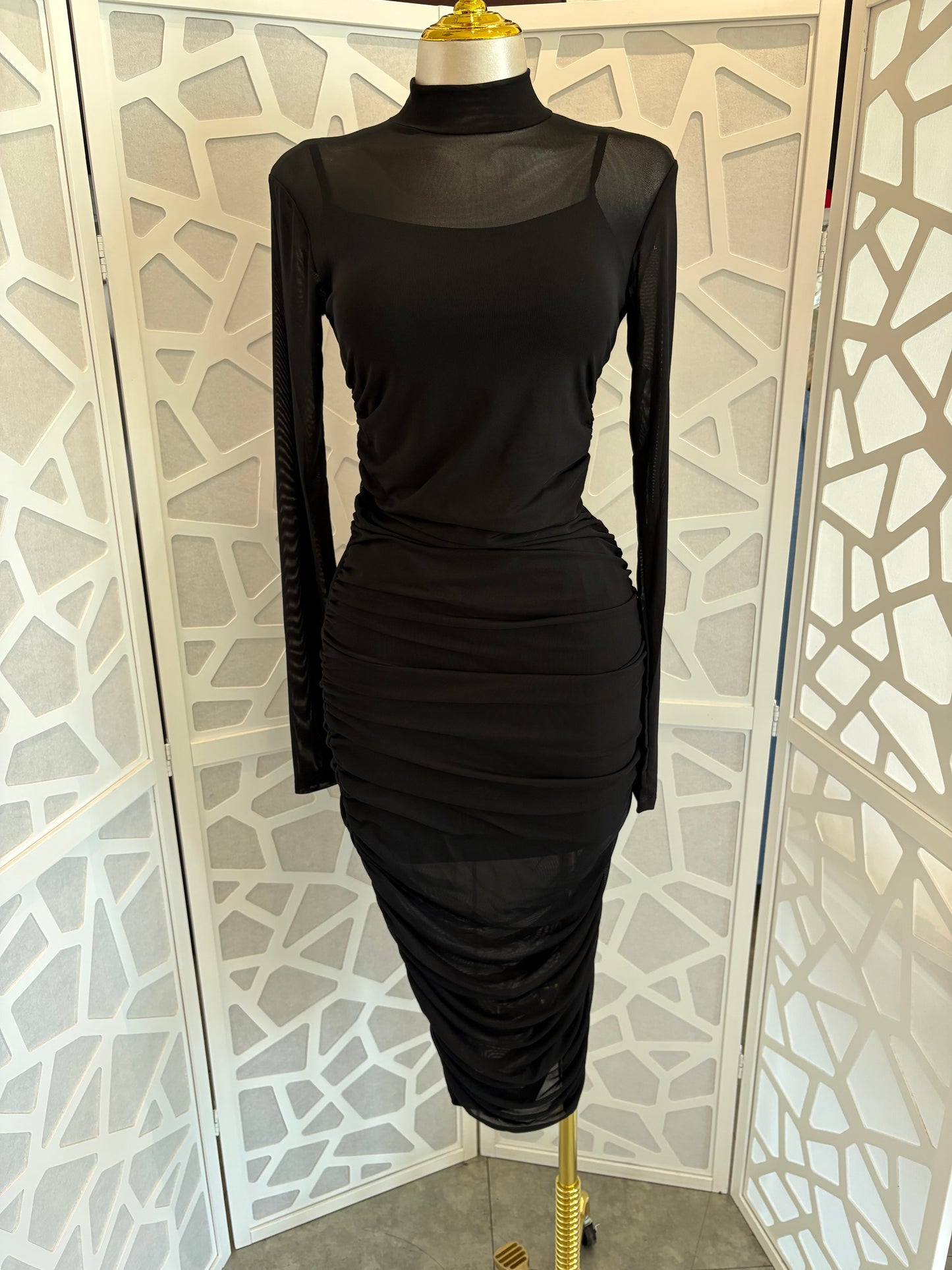 Mesh bodycon dress