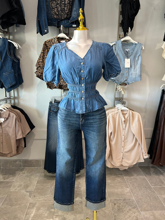 HIGH RISE STRAIGHT JEANS