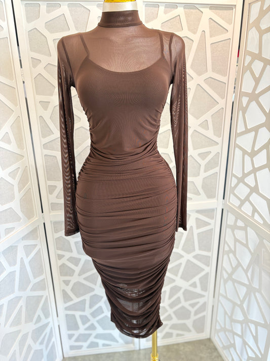 Mesh bodycon dress