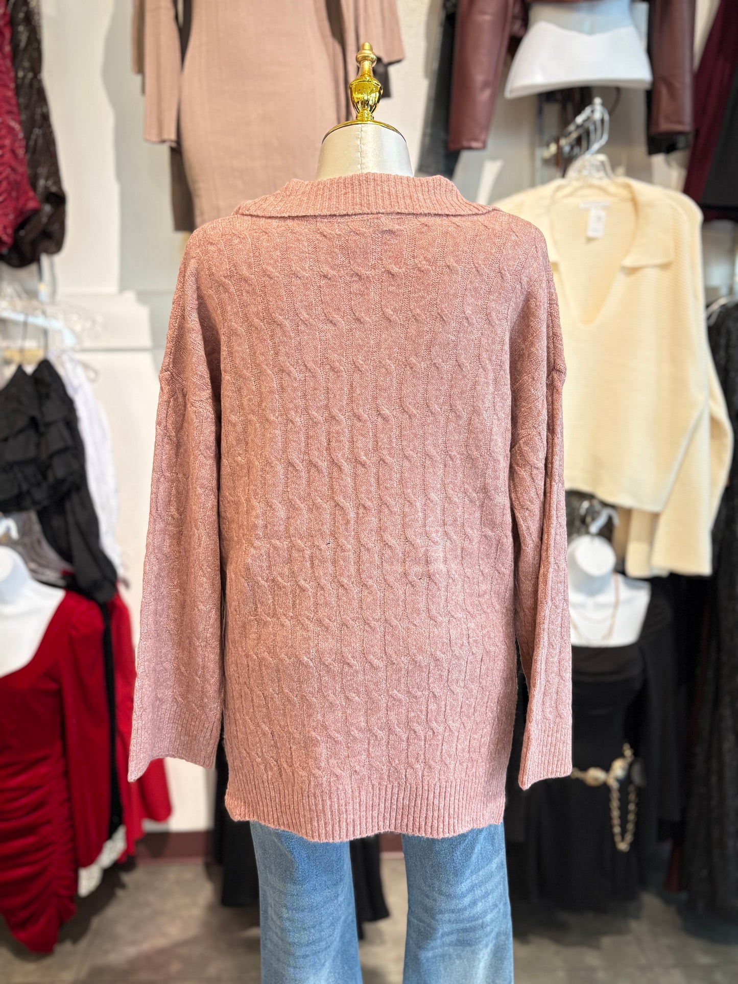 Rose sweater top