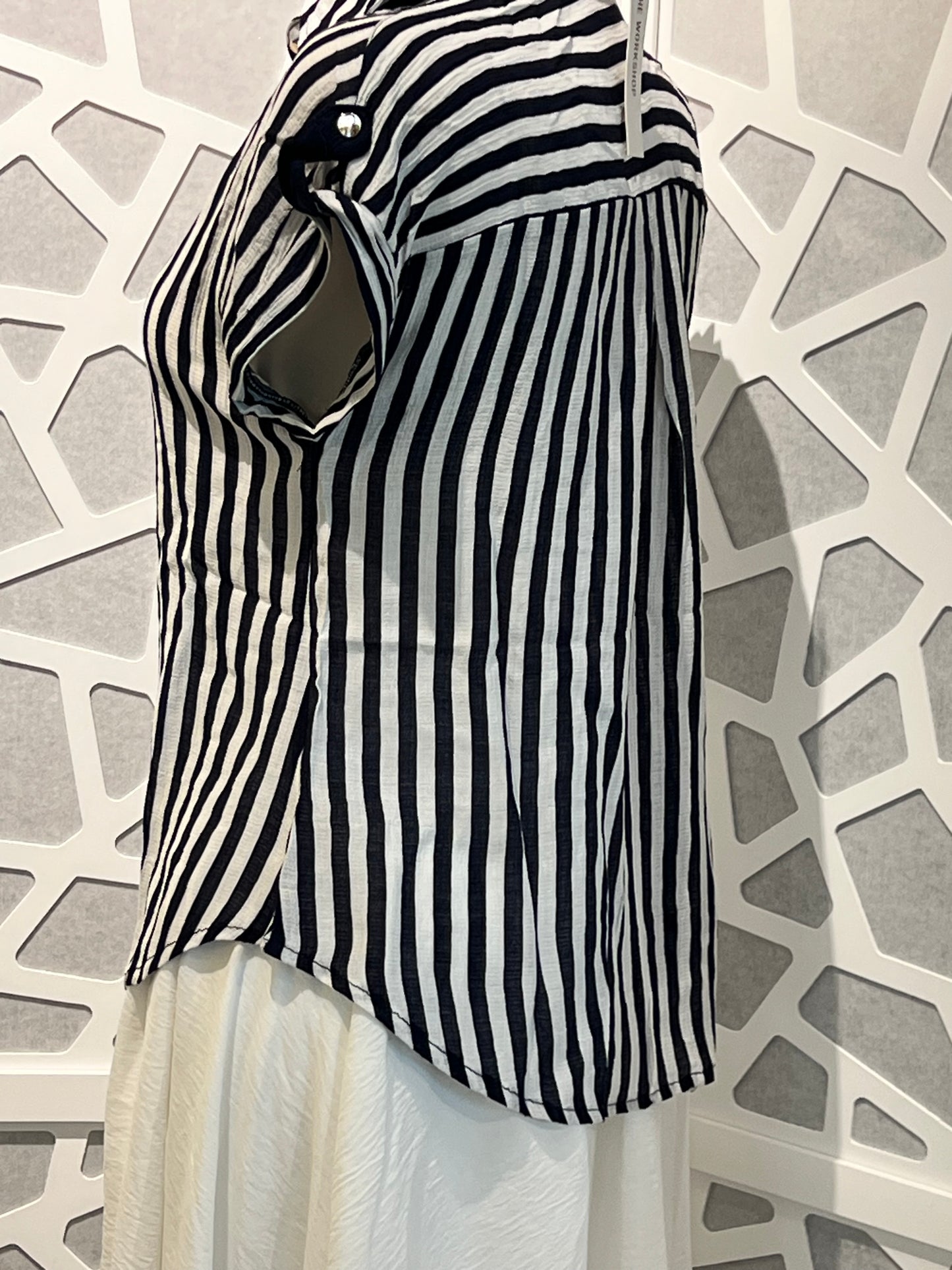 Striped Lightweight Woven Top