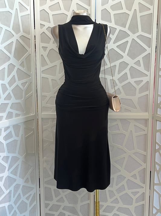 REYNA MIDI OPEN BACK DRESS