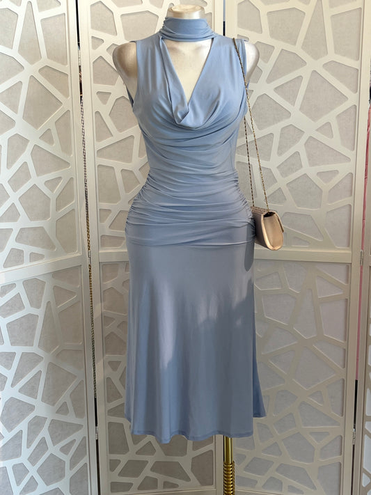 REYNA MIDI OPEN BACK DRESS