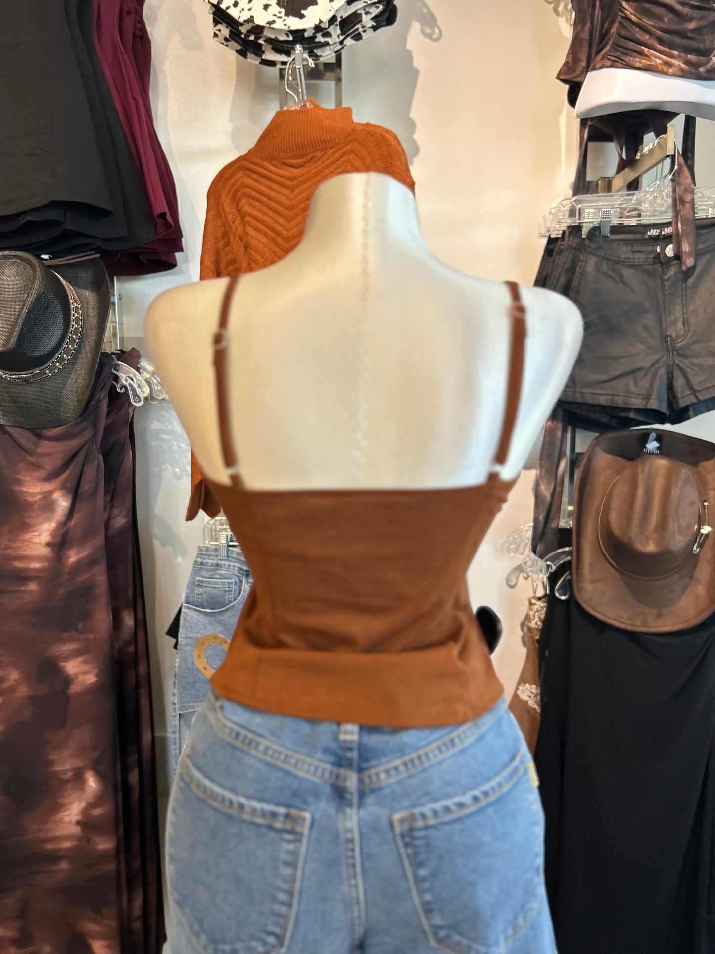 KIRA WESTERN STRAP TOP