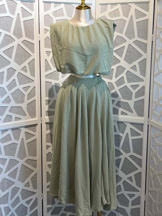 LARISSA CROP SKIRT SET