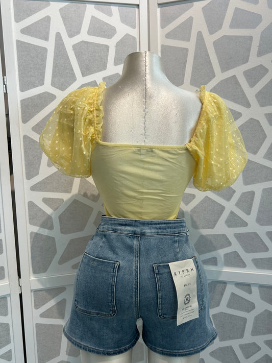 Sophia puff sleeve bodysuit