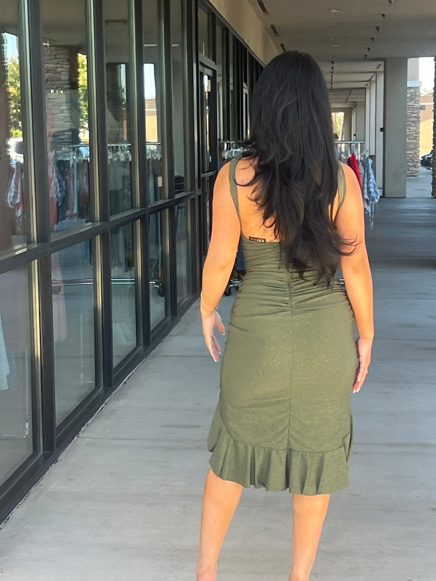 Shimmer midi dress