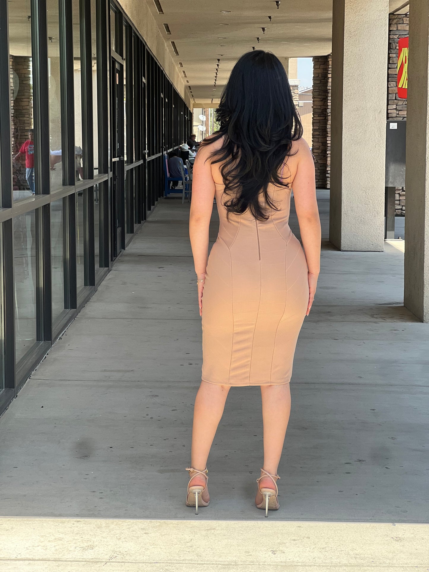 Bandage midi dress