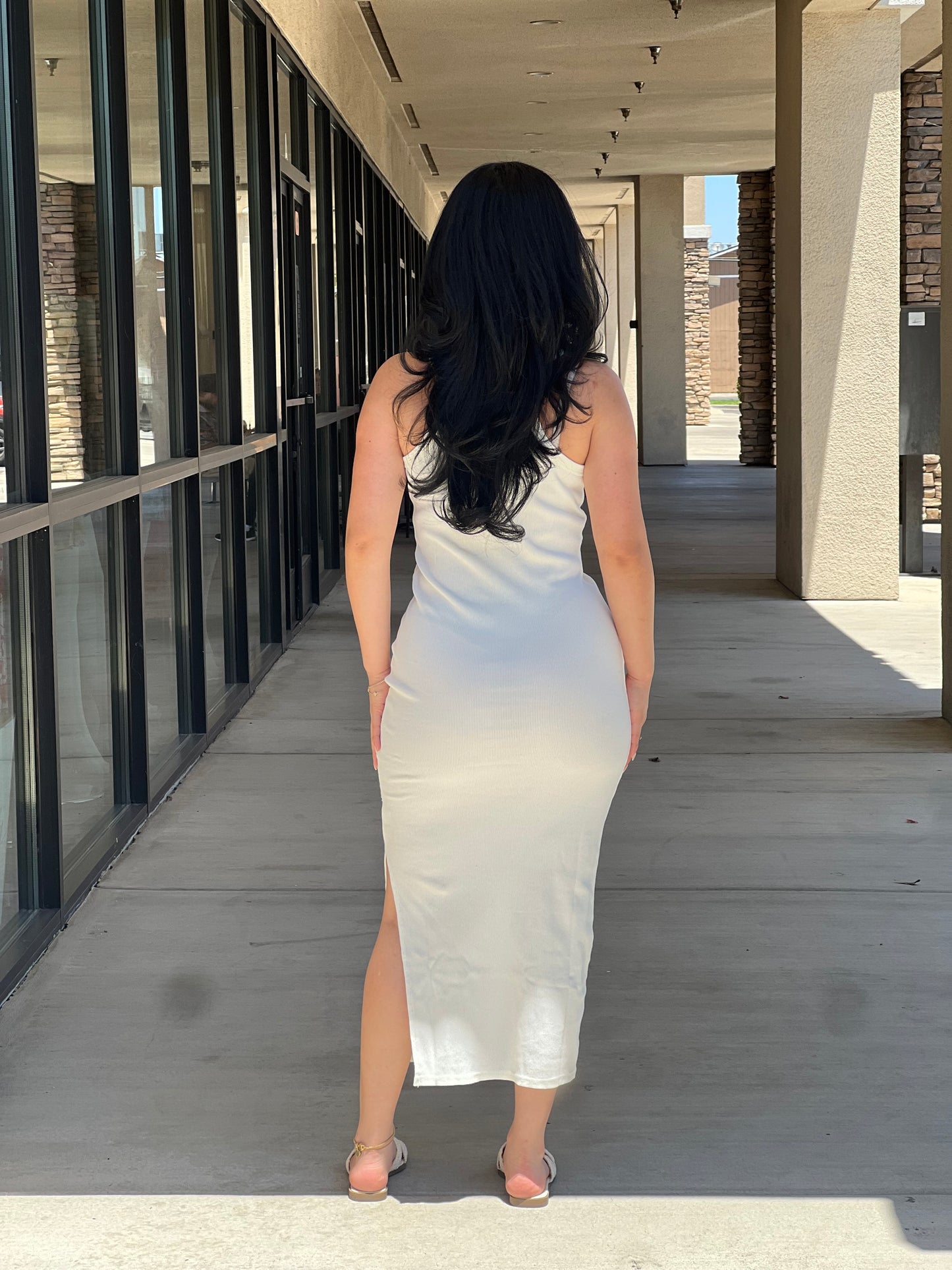 RIBBED MAXI DRESS