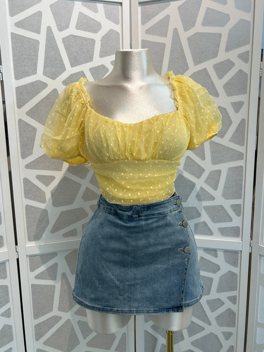 Sophia puff sleeve bodysuit