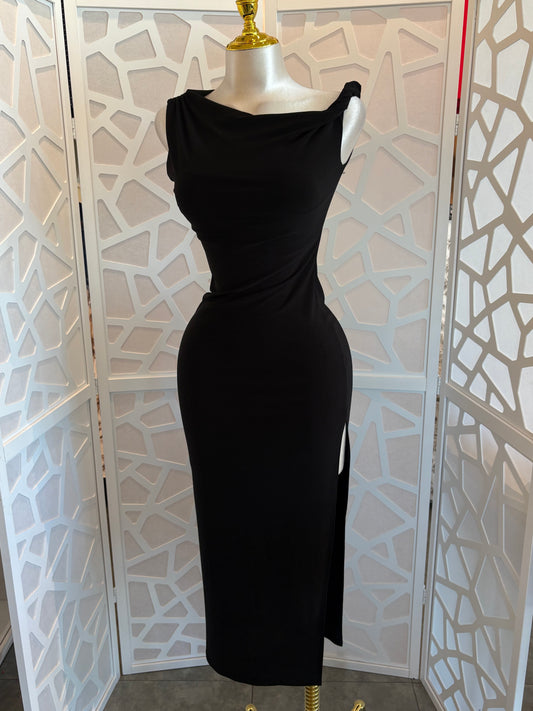 Lisa side slit dress