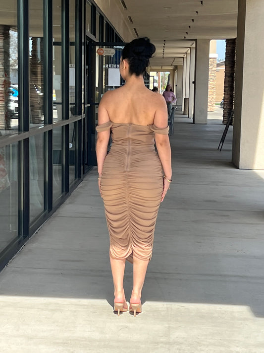 Alyssa Mesh midi dress