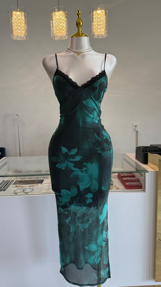Mesh maxi dress