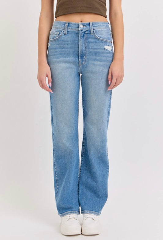 Super High Rise Dad Jean With Flap Pocket