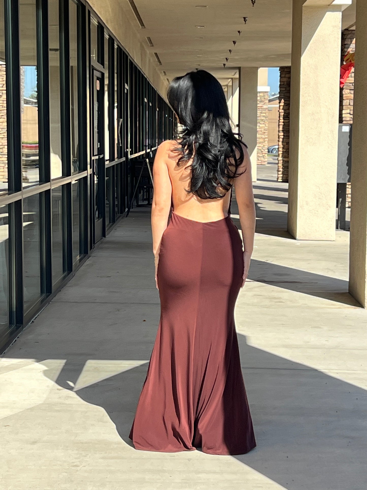SHAYLA OPEN BACK MAXI DRESS
