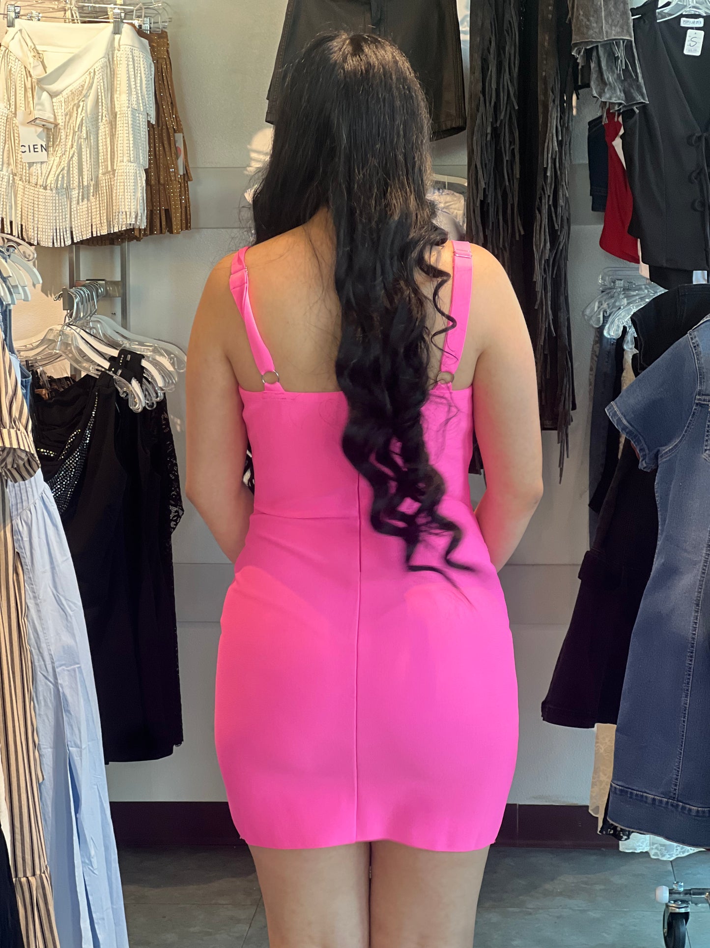 Sweetheart Wide Strap Bandage Dress