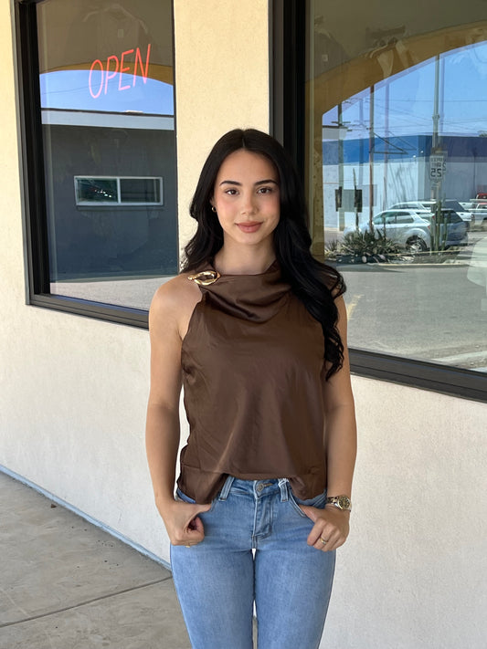 Irene satin blouse