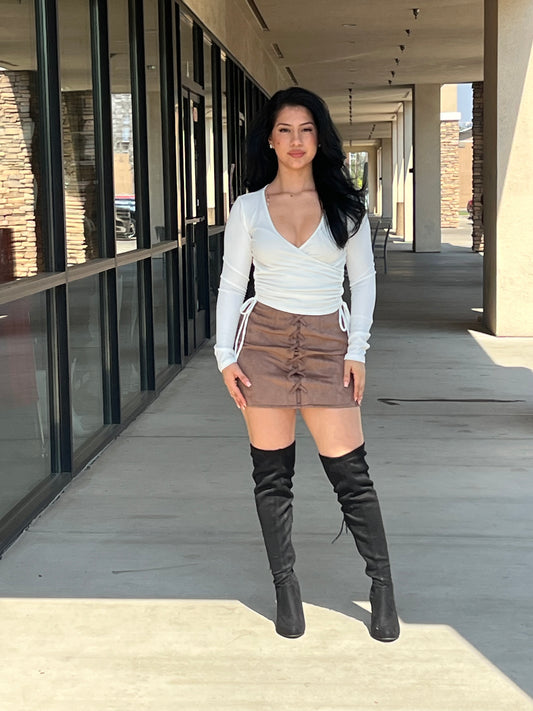 LUCY SUEDE SKIRT