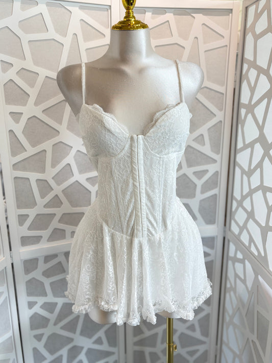 Lace mini dress