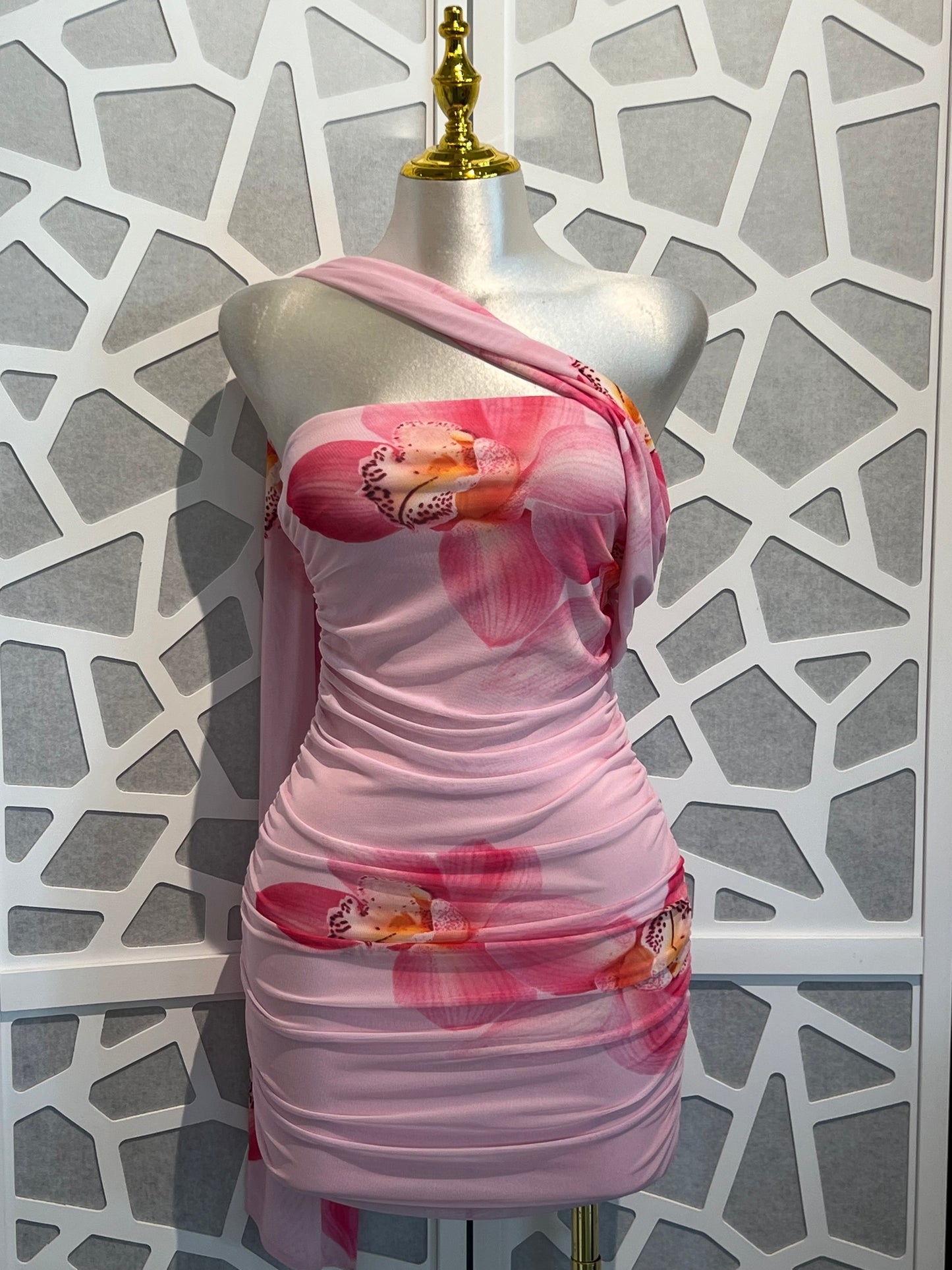 LILIA MESH MINI DRESS