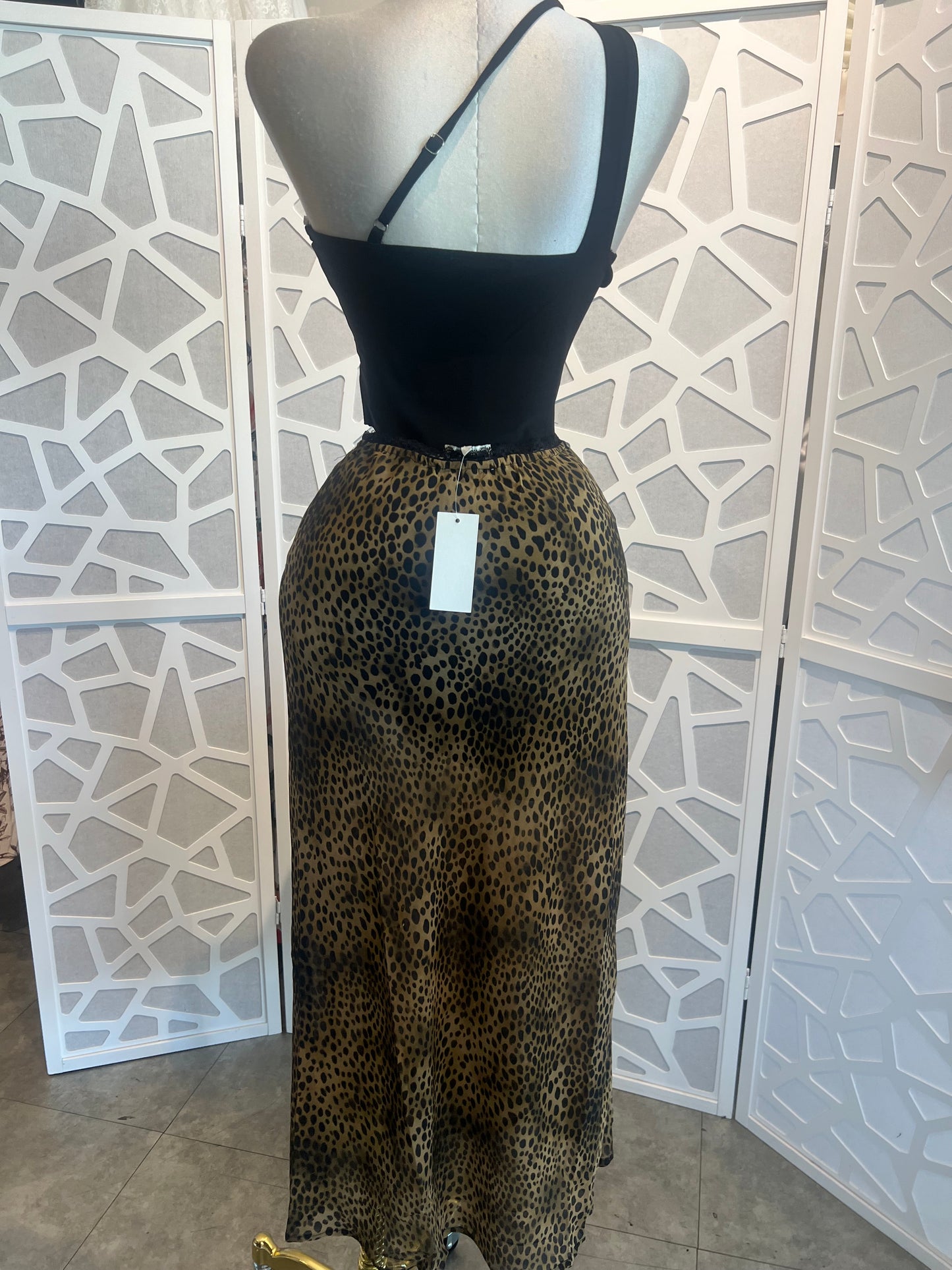 Cheetah maxi skirt