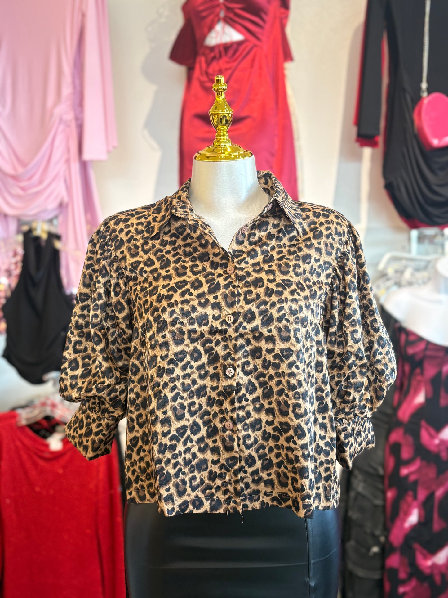 Annie Leopard blouse
