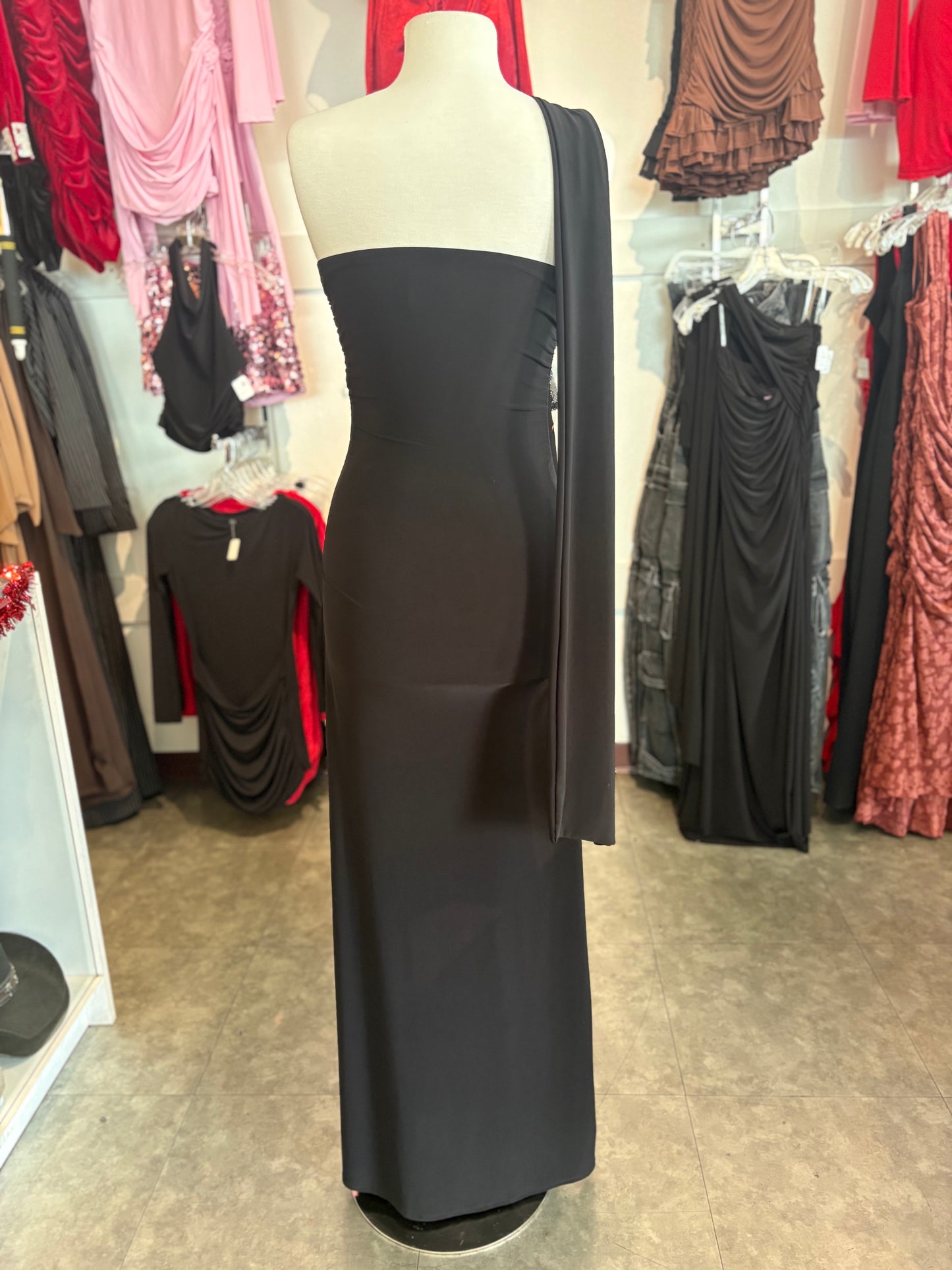 Sarahi Maxi Dress with attached drape