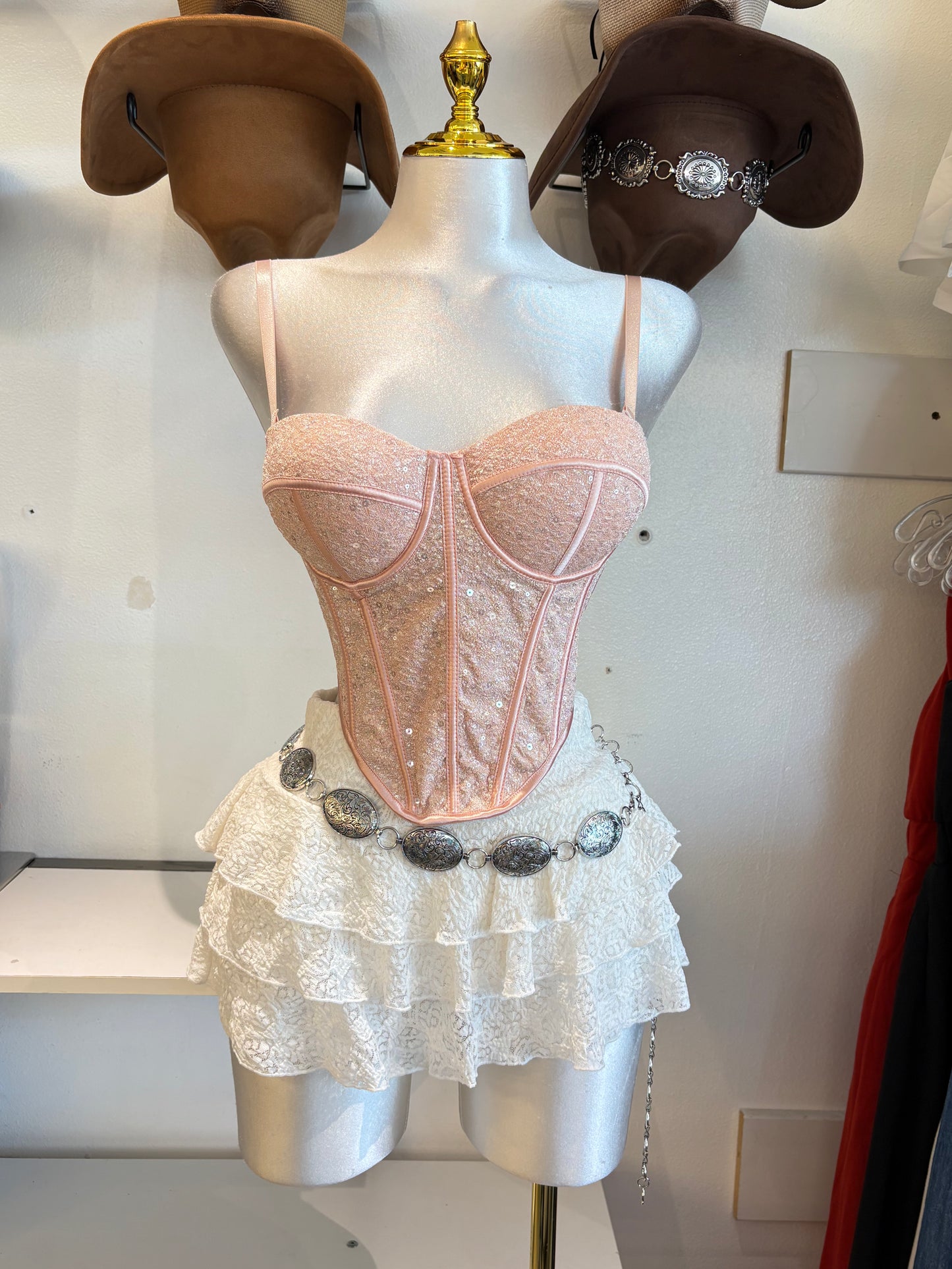 Sarahi Sequin corset