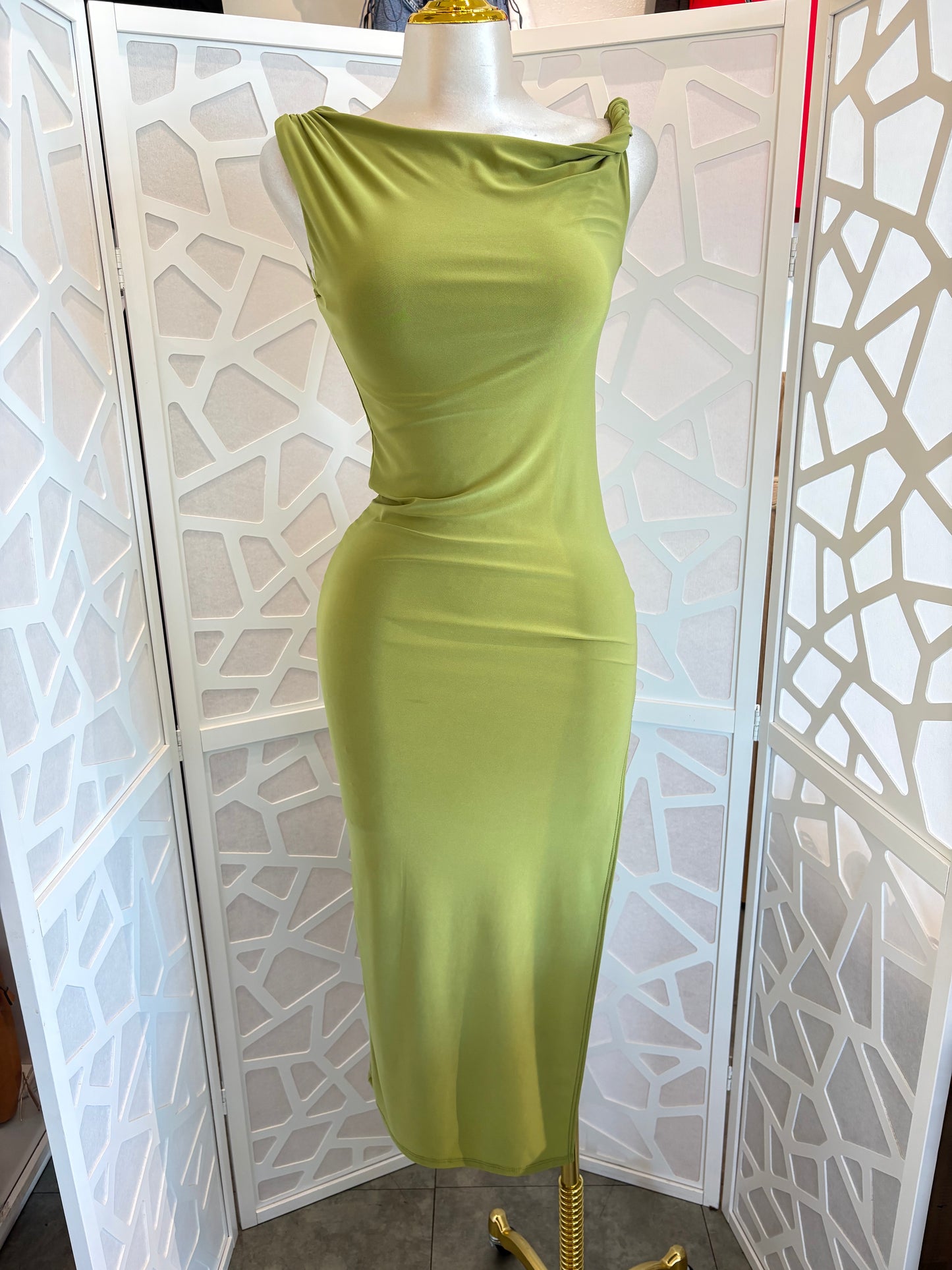 Lisa side slit dress