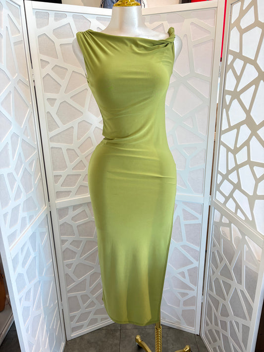 Lisa side slit dress