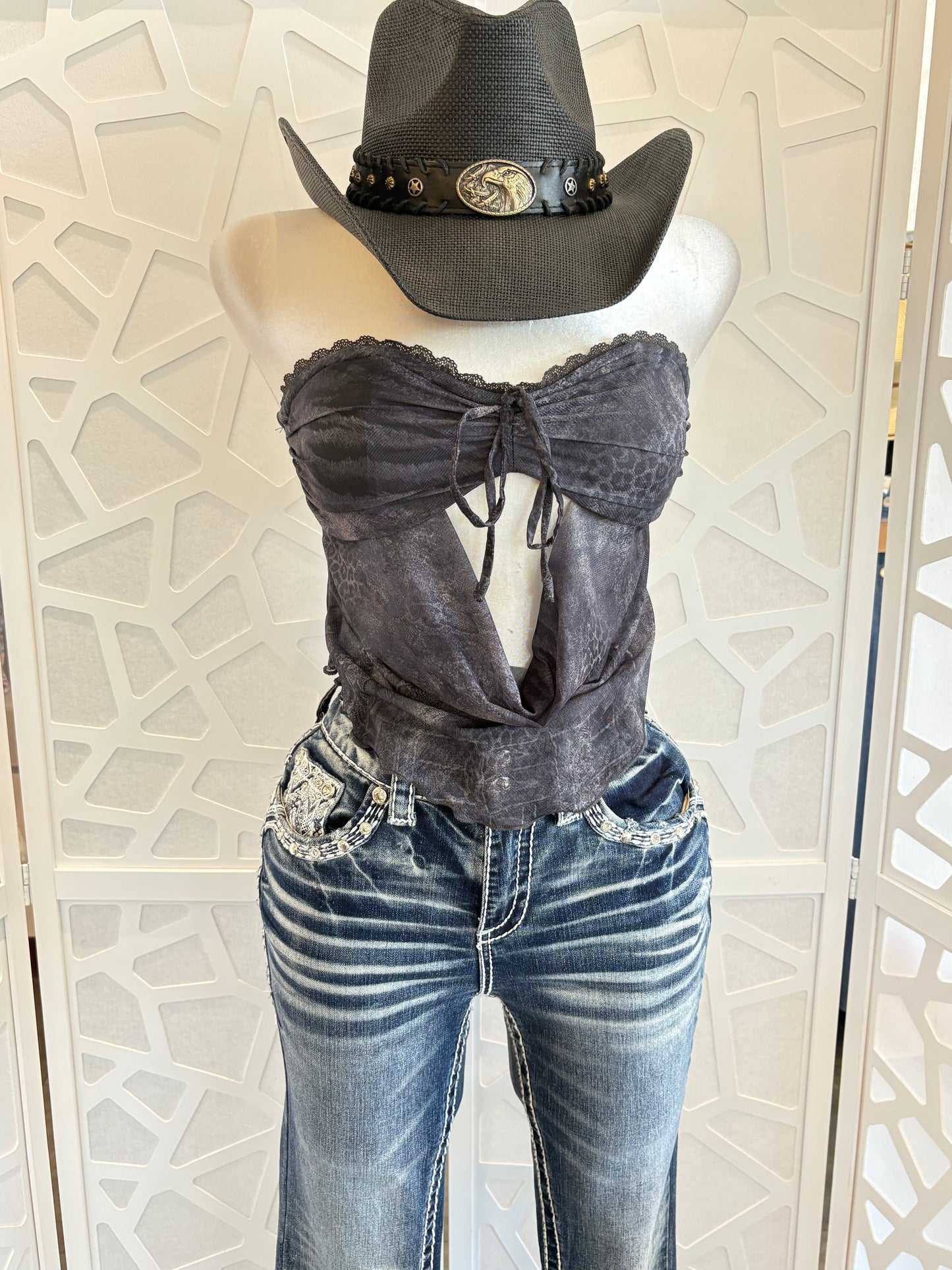 Leopard bandeau top