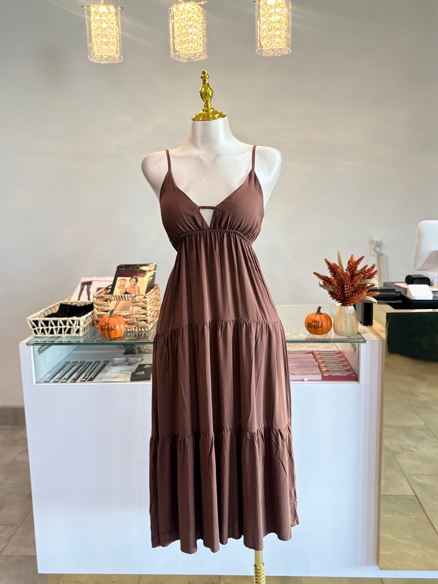 Tania tiered maxi dress