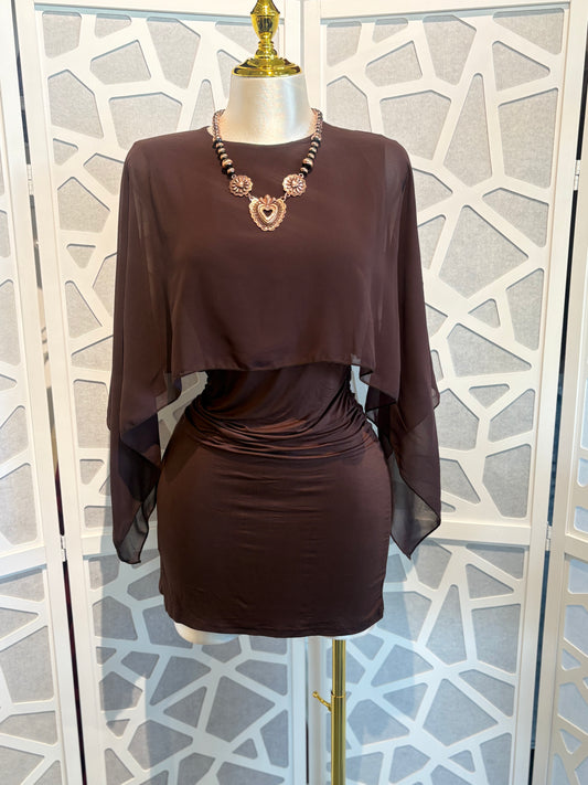 Chiffon Cape dress