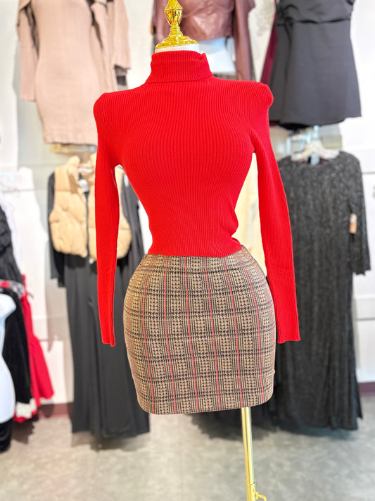 Penelope plaid skirt
