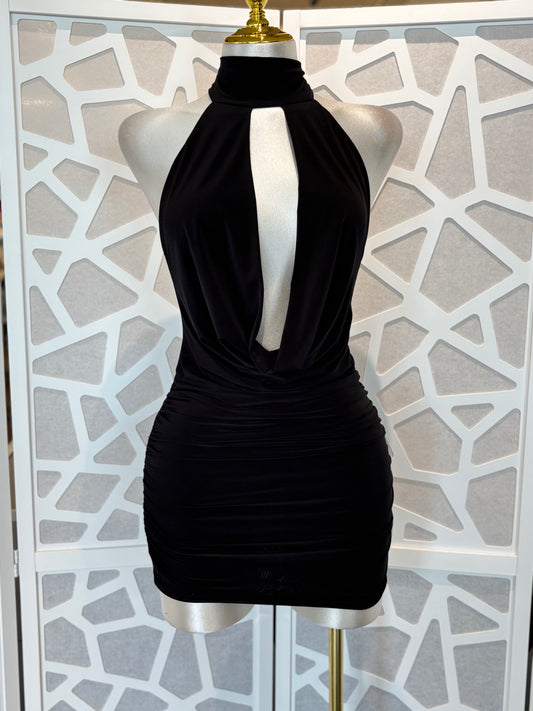 Honey backless chain dress