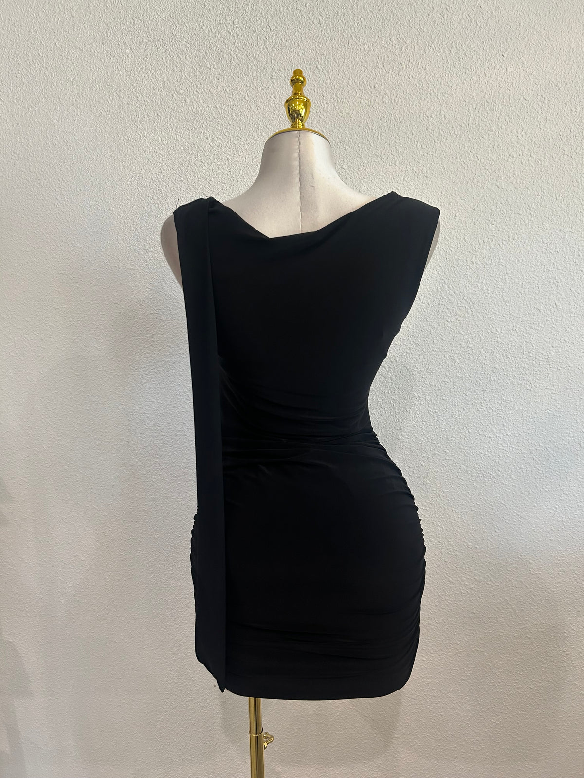 ALEXA DRESS WITH DRAPE DETAIL
