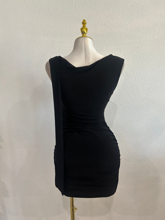 ALEXA DRESS WITH DRAPE DETAIL