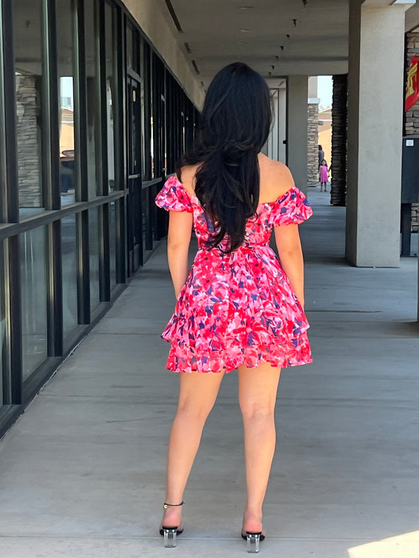JAY FLORAL MINI DRESS