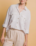 Button-Down Classic Stripe Shirt