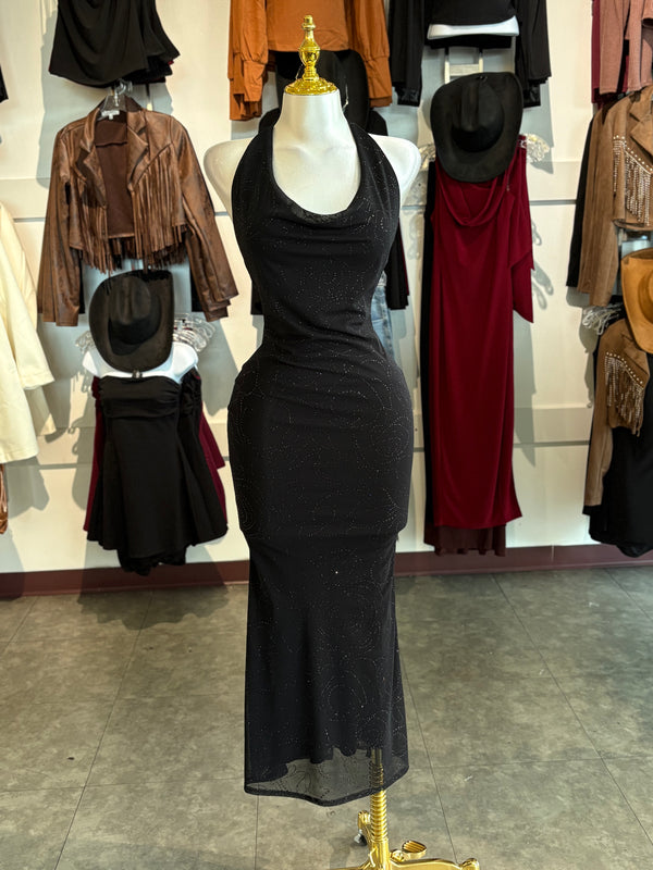 KELLY SHIMMER MAXI DRESS