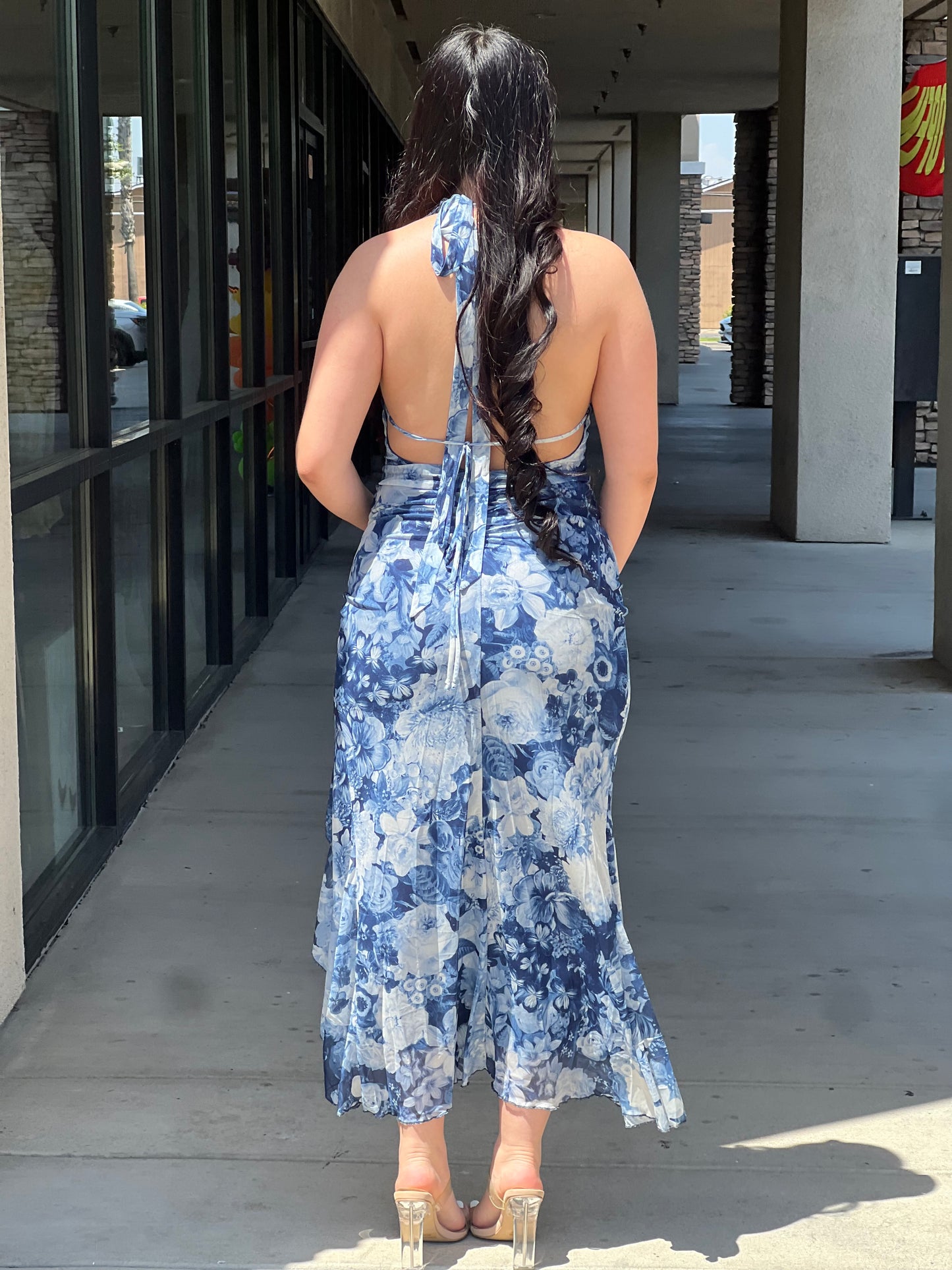 KEISHA LACE DETAIL MAXI DRESS