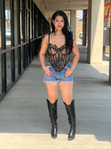 Sparkle lace top