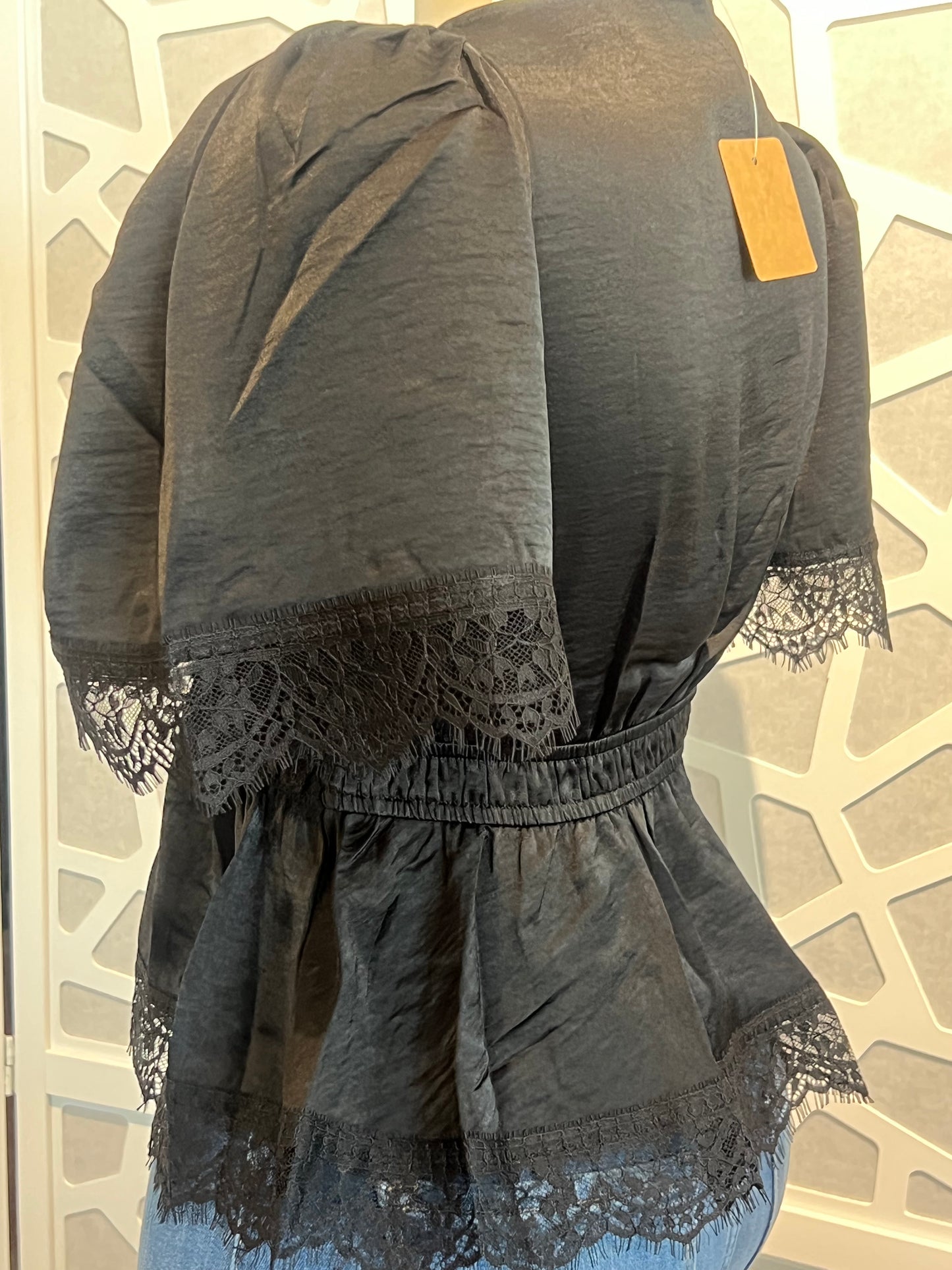 Lace detail blouse