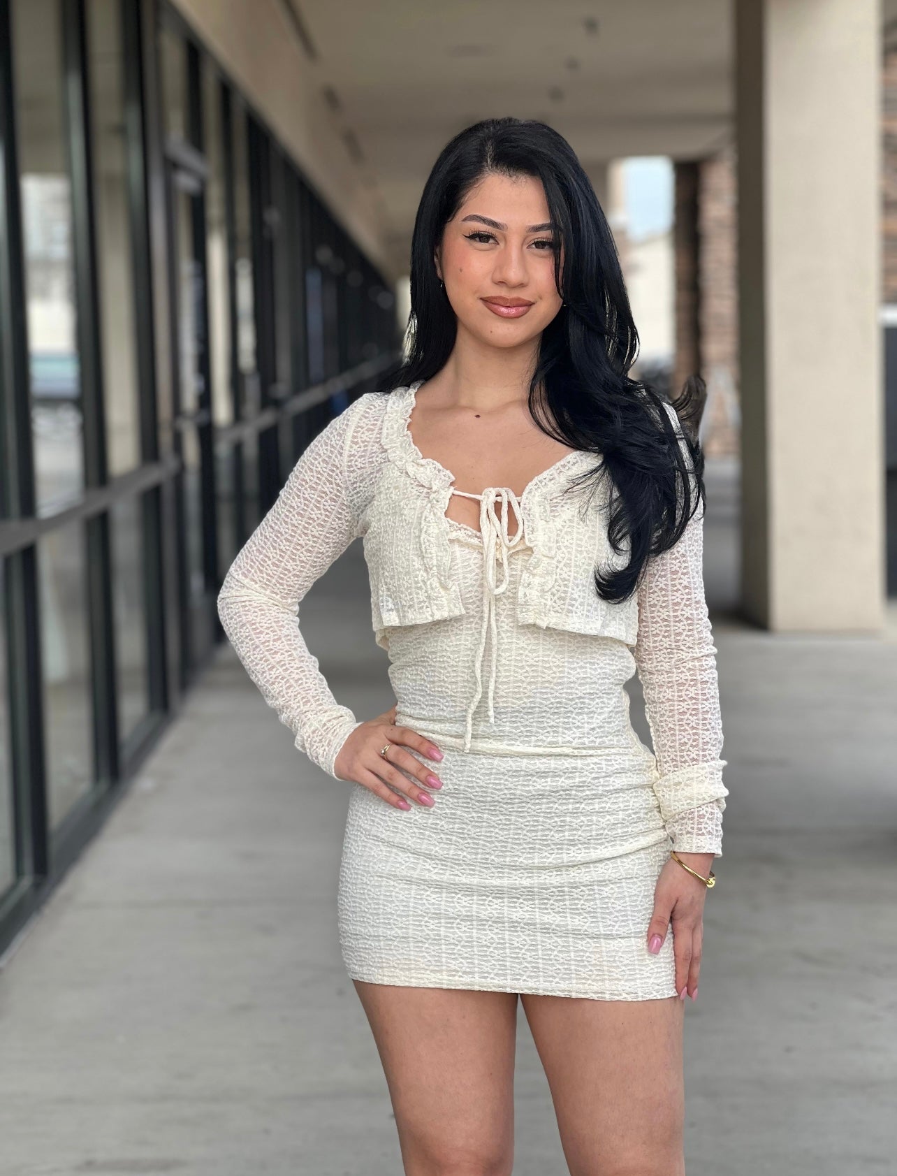 MIA two piece cardigan set