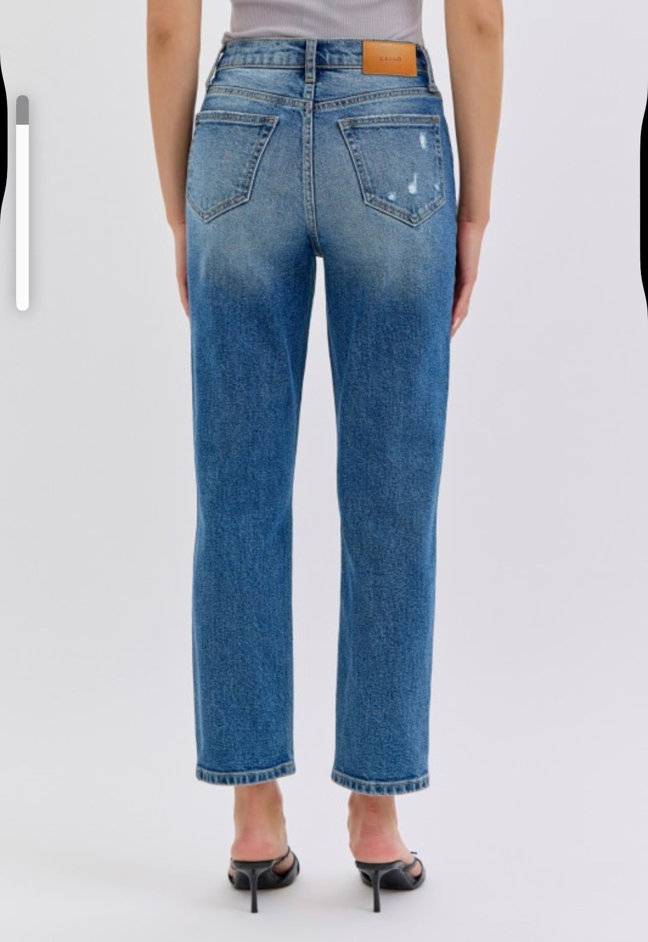 High Rise Crop Straight