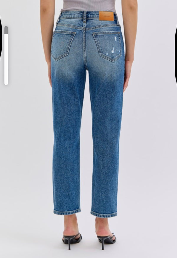 High Rise Crop Straight