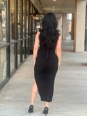 WENDY MIDI RUCHED DRESS