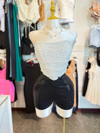 Sequin shorts