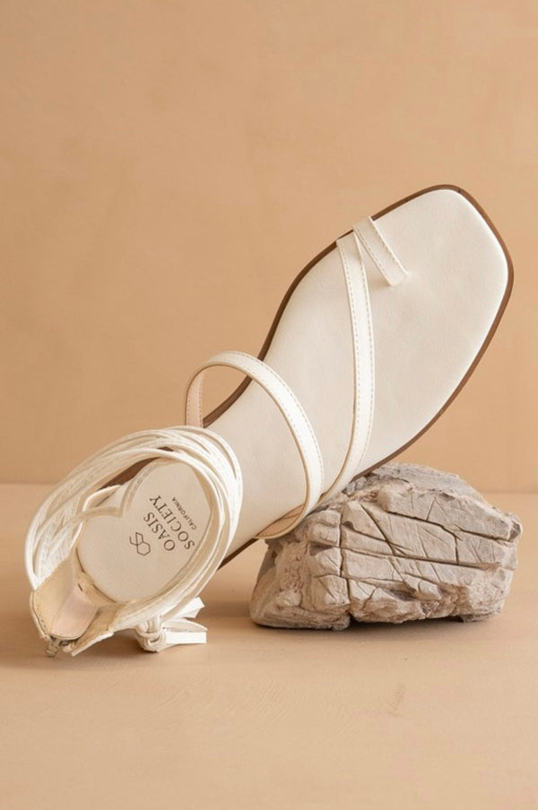 The Abril - Strappy Ankle Wrap Sandal